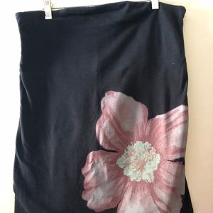 FLOWERED HALTER TOP